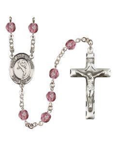 Saint Christopher/Martial Arts R6013-8158 6mm Rosary Available in 12 colors