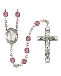 Saint Sebastian/Cheerleading R6013-8170 6mm Rosary Available in 12 colors