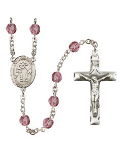 Saint Sebastian/Wrestling R6013-8171 6mm Rosary Available in 12 colors