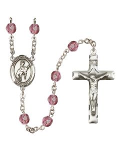 Saint Christopher / Rodeo R6013-8192 6mm Rosary Available in 12 colors