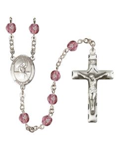 Saint Christopher/Water Polo Men R6013-8198 6mm Rosary Available in 12 colors