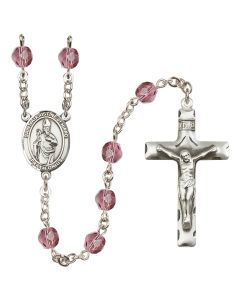Saint Augustine of Hippo R6013-8202 6mm Rosary Available in 12 colors