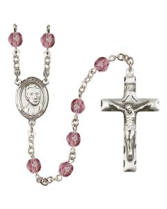 Saint Eugene de Mazenod R6013-8266 6mm Rosary Available in 12 colors