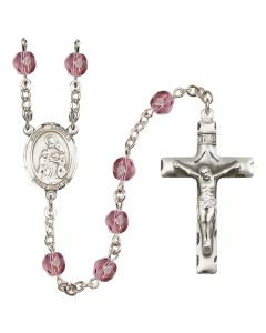 Saint Angela Merici R6013-8284 6mm Rosary Available in 12 colors