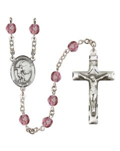 Saint Christopher/Soccer R6013-8503 6mm Rosary Available in 12 colors