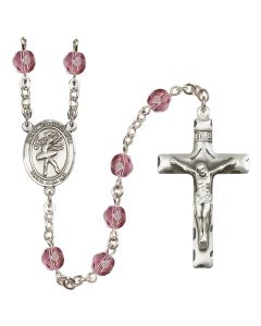 Saint Christopher/Dance R6013-8512 6mm Rosary Available in 12 colors