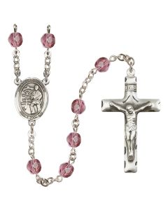 Saint Christopher / Karate R6013-8515 6mm Rosary Available in 12 colors