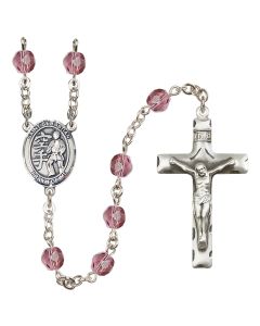 Saint Sebastian/Karate R6013-8615 6mm Rosary Available in 12 colors