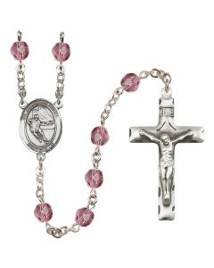 Guardian Angel/Hockey R6013-8704 6mm Rosary Available in 12 colors