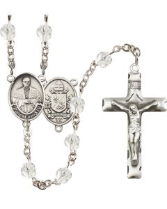Pope Leo XIV R6013-8461 6mm Rosary Available in 12 colors