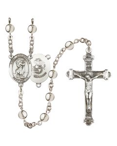 Saint Christopher/Marines R6014-8022--4 6mm Rosary