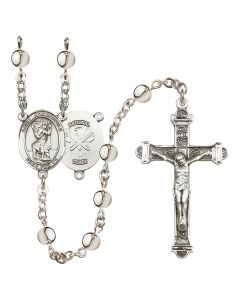 Saint Christopher/National Guard R6014-8022--5 6mm Rosary