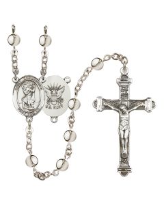 Saint Christopher/Navy R6014-8022--6 6mm Rosary