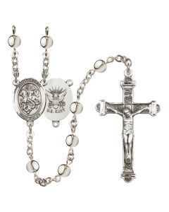 Saint George/Navy R6014-8040--6 6mm Rosary