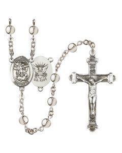Saint Michael the Archangel/Navy R6014-8076--6 6mm Rosary