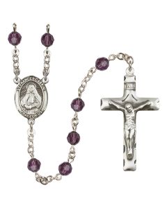 Saint Frances Cabrini R9400-8011 6mm Rosary Available in 12 colors