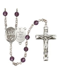 Saint George / Army R9400-8040--2 6mm Rosary Available in 12 colors