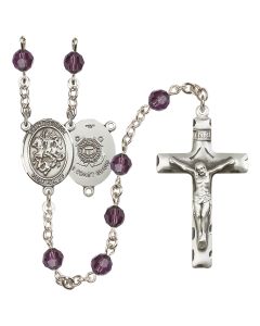 Saint George / Coast Guard R9400-8040--3 6mm Rosary Available in 12 colors