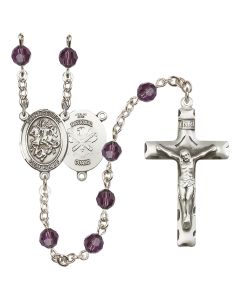 Saint George / Nat'l Guard R9400-8040--5 6mm Rosary Available in 12 colors