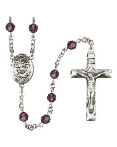 Saint Michael the Archangel R9400-8076 6mm Rosary Available in 12 colors