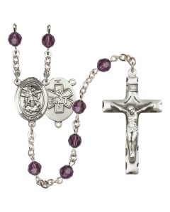 Saint Michael / EMT R9400-8076--10 6mm Rosary Available in 12 colors
