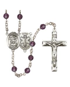 Saint Michael/1St Responder R9400-8076--11 6mm Rosary Available in 12 colors