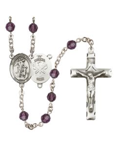 Guardian Angel / Nat'l Guard R9400-8118--5 6mm Rosary Available in 12 colors