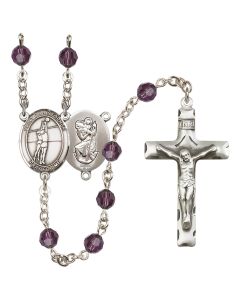 Saint Christopher/Volleyball R9400-8138 6mm Rosary Available in 12 colors