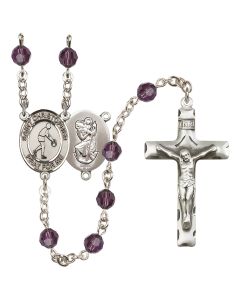 Saint Christopher/Basketball R9400-8153 6mm Rosary Available in 12 colors