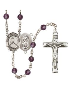 Saint Christopher/Ice Hockey R9400-8155 6mm Rosary Available in 12 colors