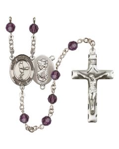 Saint Christopher/Tennis R9400-8156 6mm Rosary Available in 12 colors