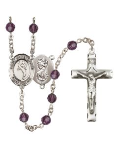 Saint Christopher/Martial Arts R9400-8158 6mm Rosary Available in 12 colors