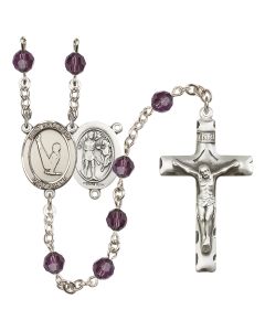 Saint Sebastian/Gymnastics R9400-8172 6mm Rosary Available in 12 colors