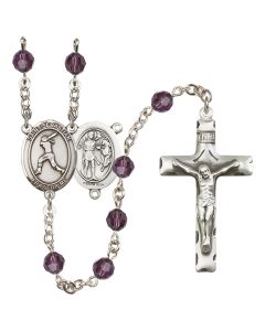 Saint Sebastian / Softball R9400-8183 6mm Rosary Available in 12 colors