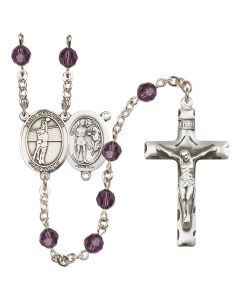 Saint Sebastian / Volleyball R9400-8186 6mm Rosary Available in 12 colors