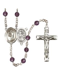 Saint Sebastian / Archery R9400-8189 6mm Rosary Available in 12 colors