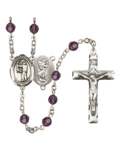 Saint Christopher/Archery R9400-8190 6mm Rosary Available in 12 colors