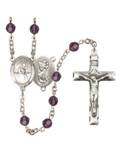 Saint Christopher/Water Polo Men R9400-8198 6mm Rosary Available in 12 colors