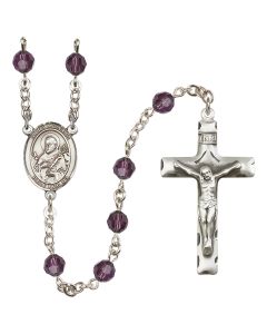 Saint Meinrad of Einsiedeln R9400-8307 6mm Rosary Available in 12 colors