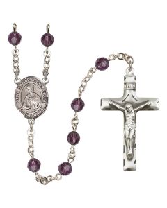 Saint Edmund of East Anglia R9400-8445 6mm Rosary Available in 12 colors