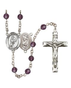 Saint Christopher/Softball R9400-8507 6mm Rosary Available in 12 colors