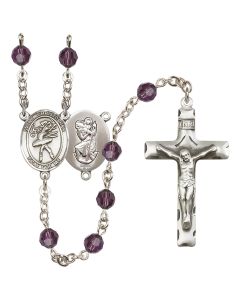 Saint Christopher/Dance R9400-8512 6mm Rosary Available in 12 colors