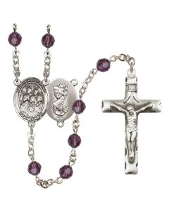 Saint Christopher / Choir R9400-8514 6mm Rosary Available in 12 colors