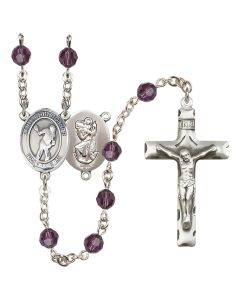 Saint Christopher/Lacrosse R9400-8516 6mm Rosary Available in 12 colors