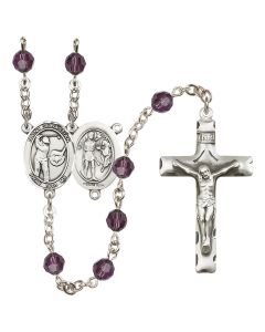 Saint Sebastian / Golf R9400-8606 6mm Rosary Available in 12 colors