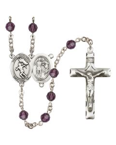 Saint Sebastian /Track&Field-Women R9400-8610 6mm Rosary Available in 12 colors