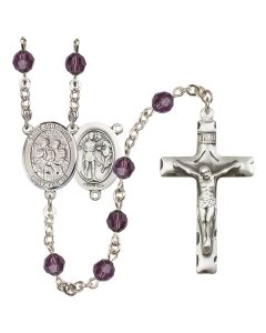 Saint Sebastian / Choir R9400-8614 6mm Rosary Available in 12 colors
