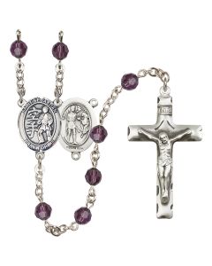 Saint Sebastian/Karate R9400-8615 6mm Rosary Available in 12 colors