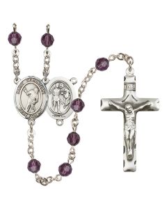 Saint Sebastian/Lacrosse R9400-8616 6mm Rosary Available in 12 colors