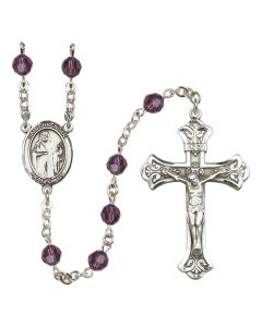 Saint Brendan the Navigator R9401-8018 6mm Rosary Available in 12 colors